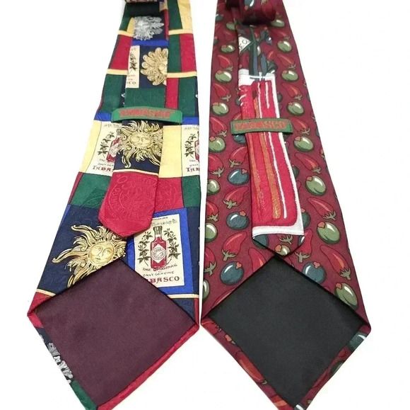 Tabasco Mens Ties Lot Of 2 - Picture 3 of 4